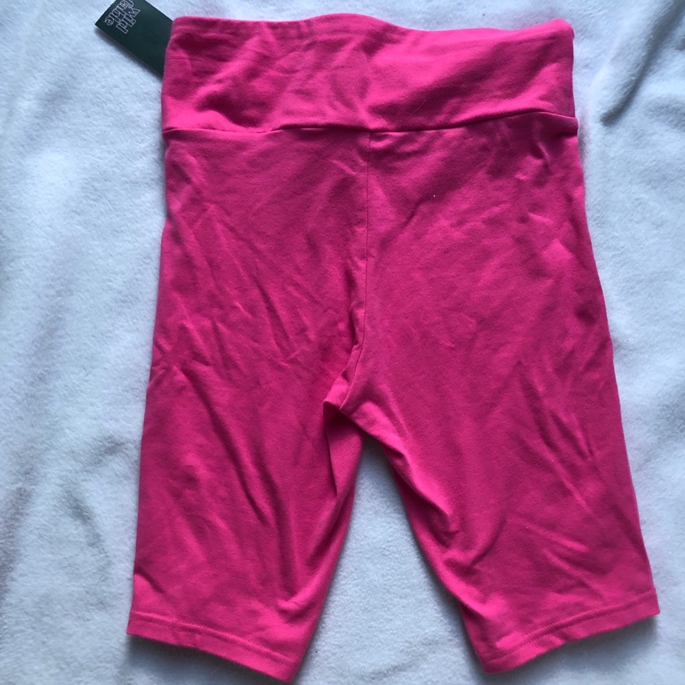 HOT PINK BIKER SHORTS